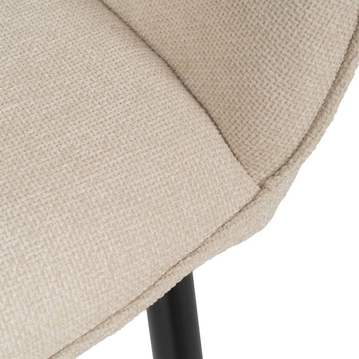 Silla Blanco Tejido-Metal Contract 60 X 59 X 83 Cm