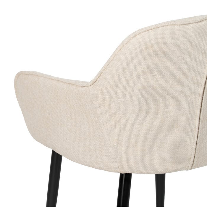 Silla Blanco Tejido-Metal Contract 60 X 59 X 83 Cm