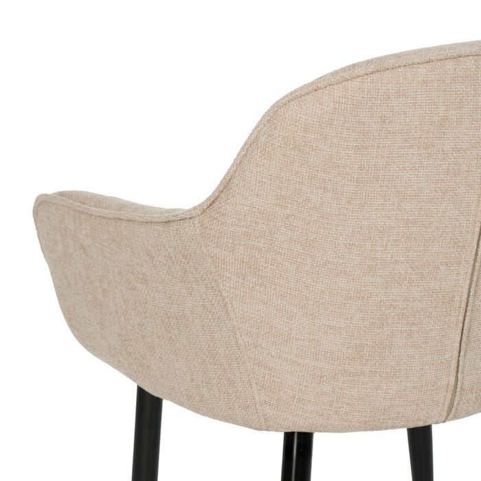 Silla Beige Tejido-Metal Contract 60 X 59 X 83 Cm