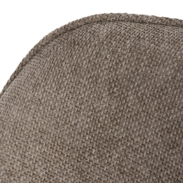 Taupe Fabric-Metal Contract Chair 60 X 59 X 83 Cm
