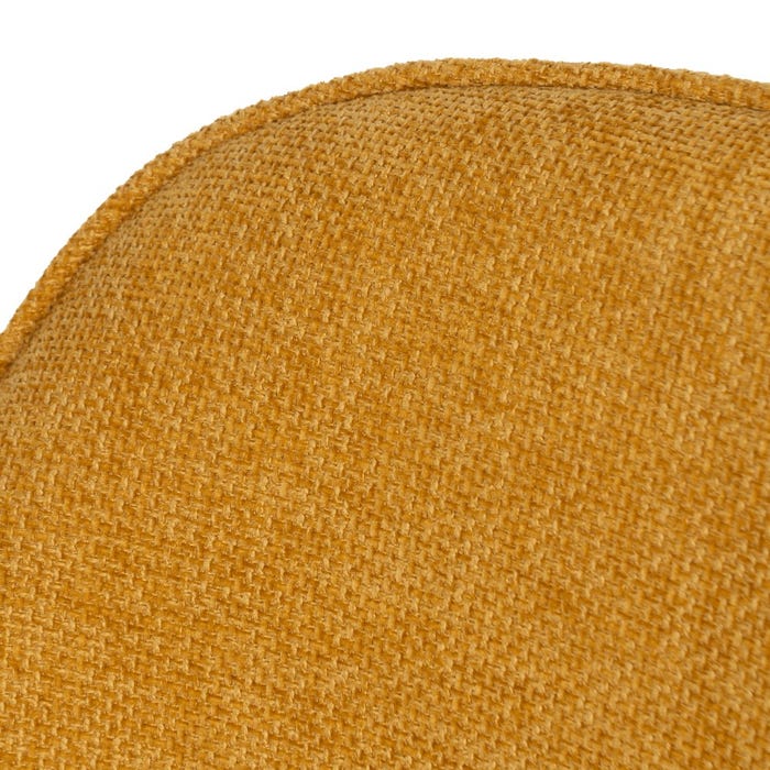 Yellow Fabric-Metal Contract Chair 60 X 59 X 83 Cm