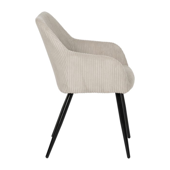 Silla Beige Tejido-Metal Contract 57 X 43 X 83 Cm