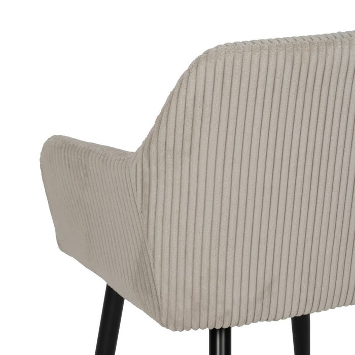 Silla Beige Tejido-Metal Contract 57 X 43 X 83 Cm