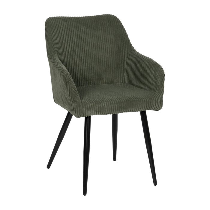 Silla Verde Tejido-Metal Contract 57 X 43 X 83 Cm