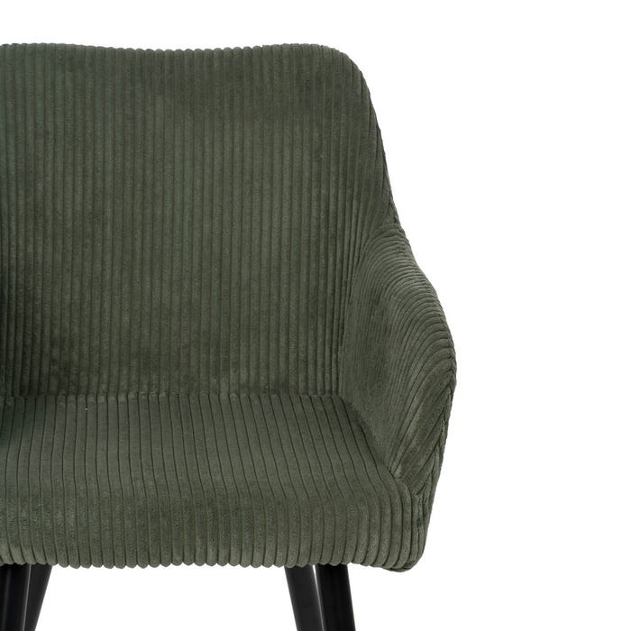 Silla Verde Tejido-Metal Contract 57 X 43 X 83 Cm