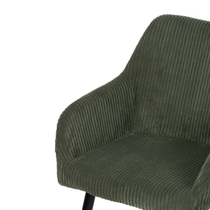 Silla Verde Tejido-Metal Contract 57 X 43 X 83 Cm