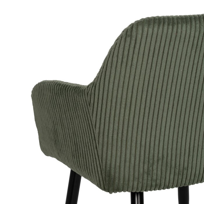 Silla Verde Tejido-Metal Contract 57 X 43 X 83 Cm