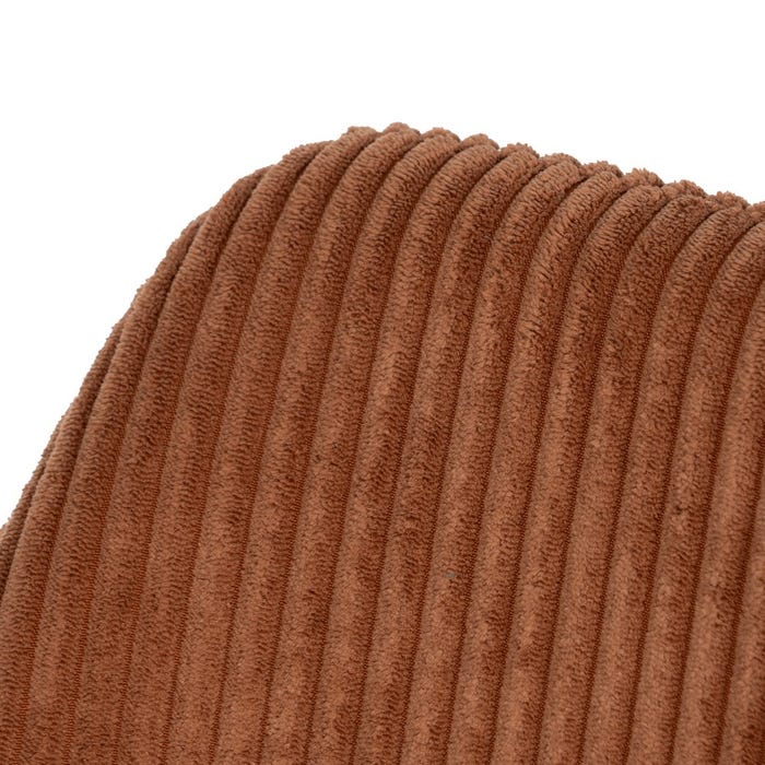 Terracotta Fabric-Metal Contract Chair 57 X 43 X 83 Cm