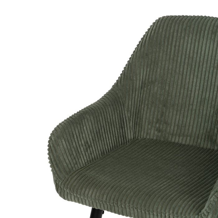 Green Fabric-Metal Contract Stool 54 X 41.50 X 109 Cm