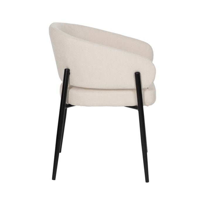 Silla Blanco Tejido-Metal Contract 60 X 57 X 79 Cm