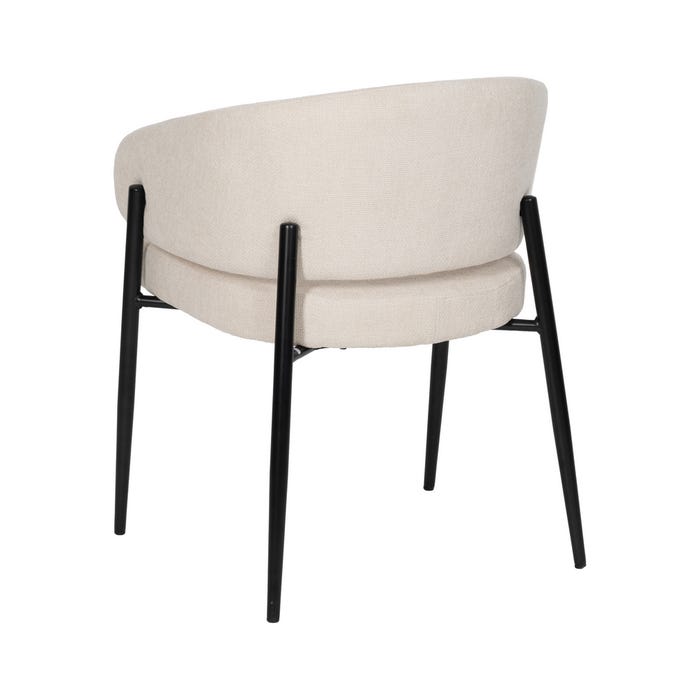 Silla Blanco Tejido-Metal Contract 60 X 57 X 79 Cm