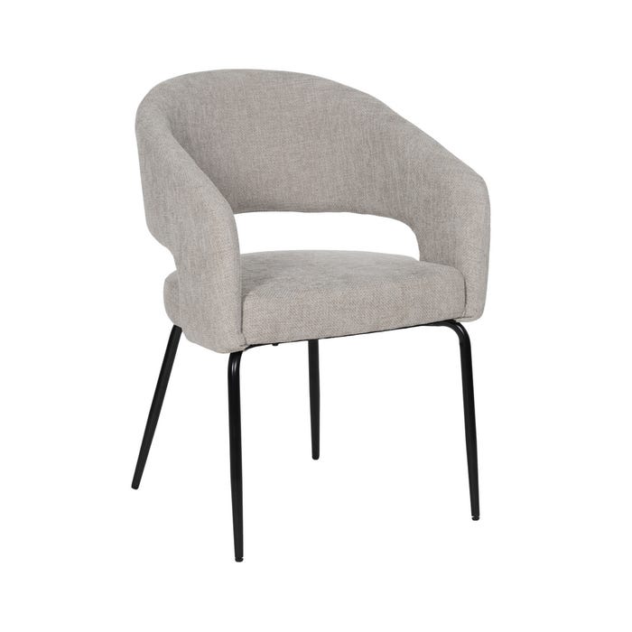 Silla Taupe Tejido-Metal Contract 57 X 56 X 81 Cm