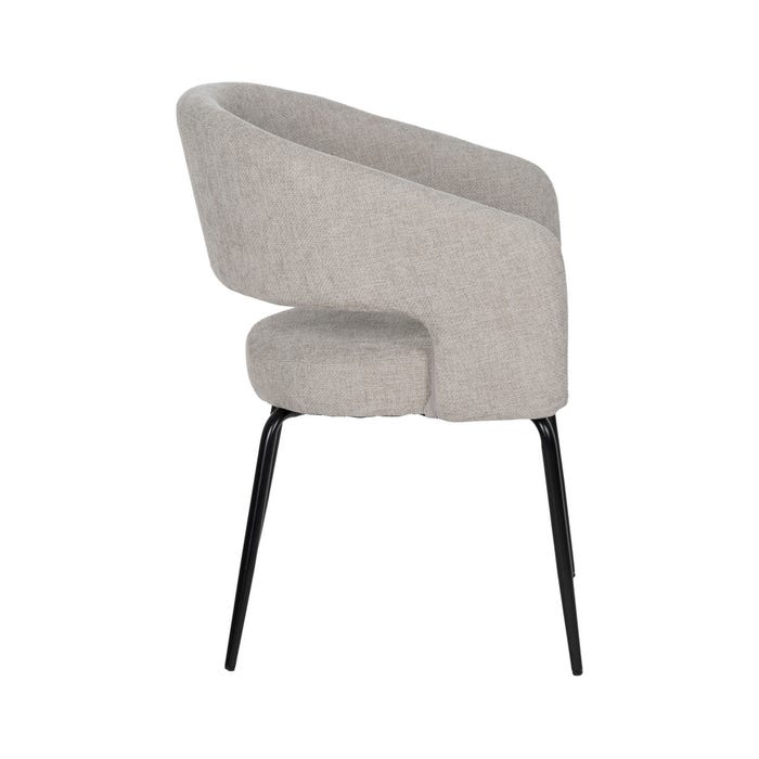 Silla Taupe Tejido-Metal Contract 57 X 56 X 81 Cm