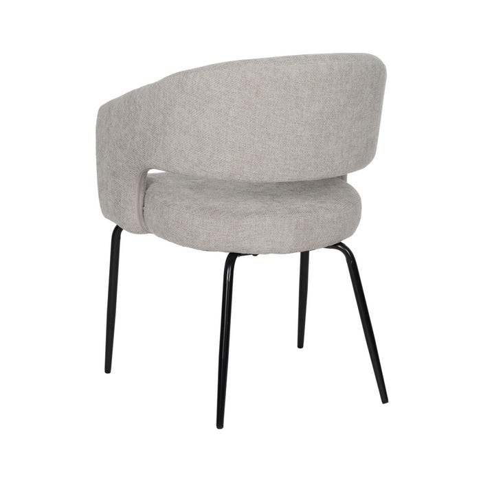 Silla Taupe Tejido-Metal Contract 57 X 56 X 81 Cm