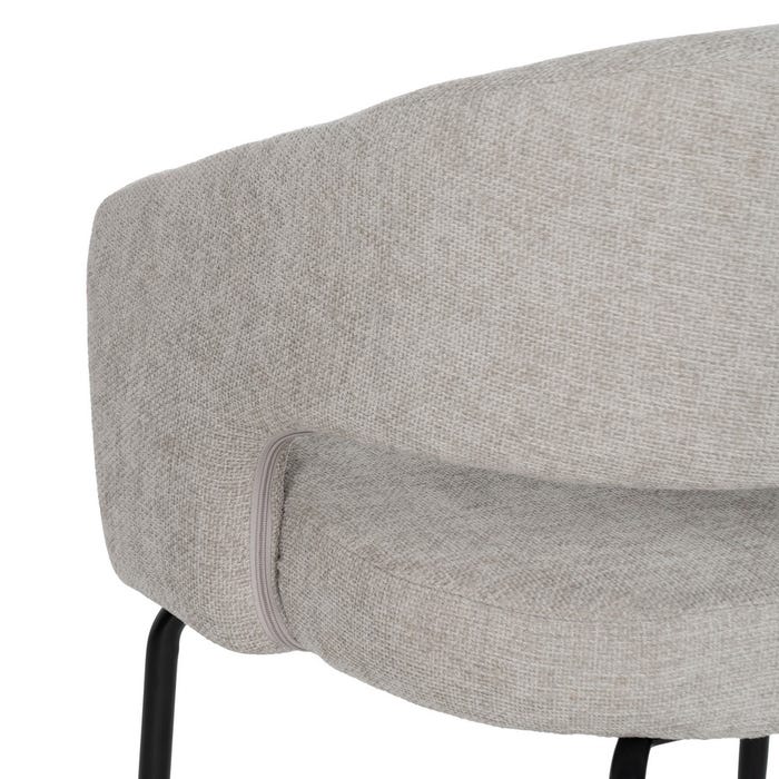 Silla Taupe Tejido-Metal Contract 57 X 56 X 81 Cm