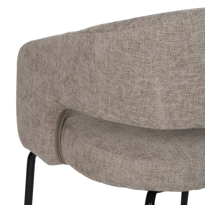 Silla Gris Tejido-Metal Contract 57 X 56 X 81 Cm