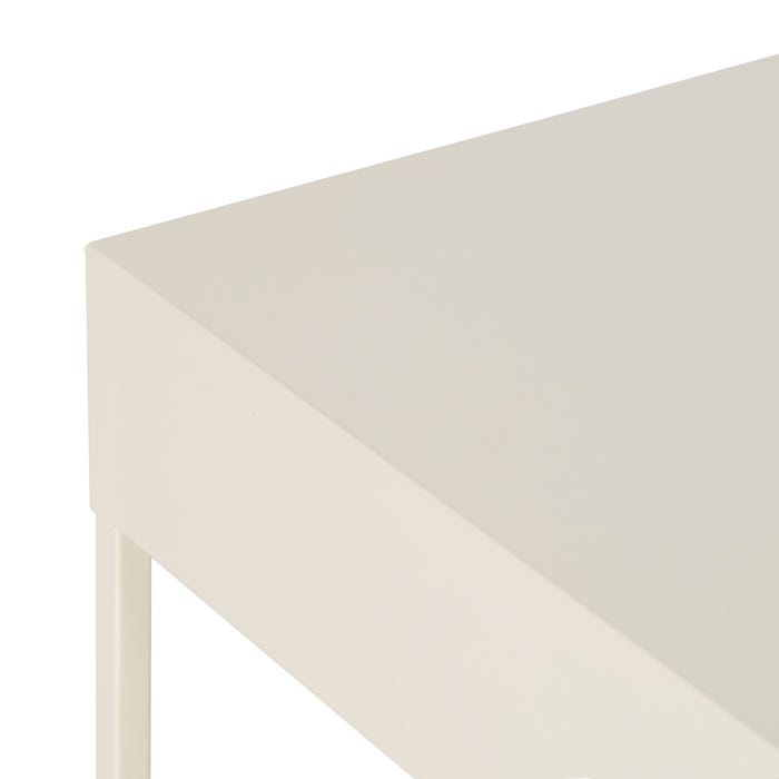 Mesita Crema Acero 43 X 41 X 50 Cm