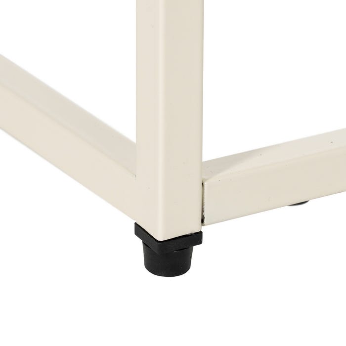 Mesita Crema Acero 43 X 41 X 50 Cm