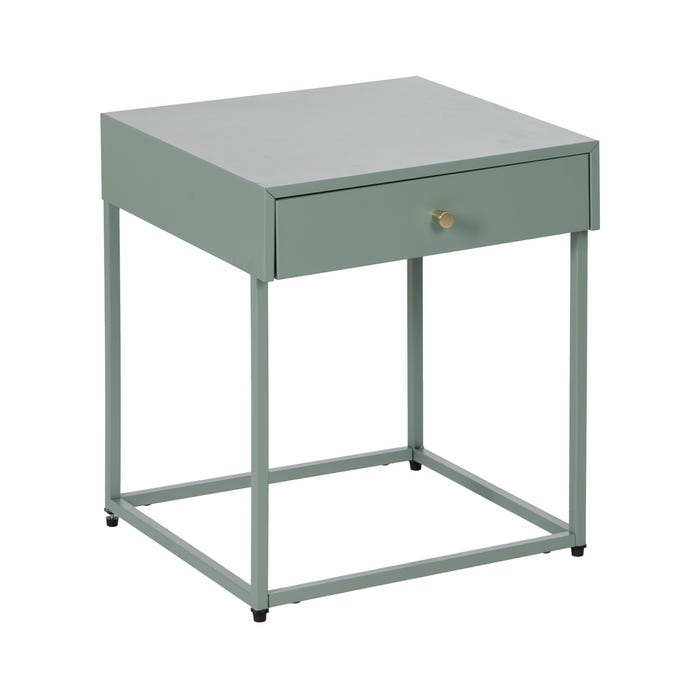 Mesa de aço verde 43 x 41 x 50 cm