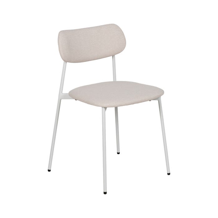 Silla Crema Tejido-Metal Contract 49 X 47 X 76 Cm