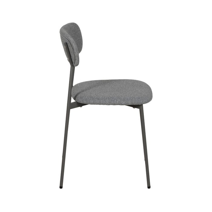 Silla Gris Tejido-Metal Contract 49 X 47 X 76 Cm