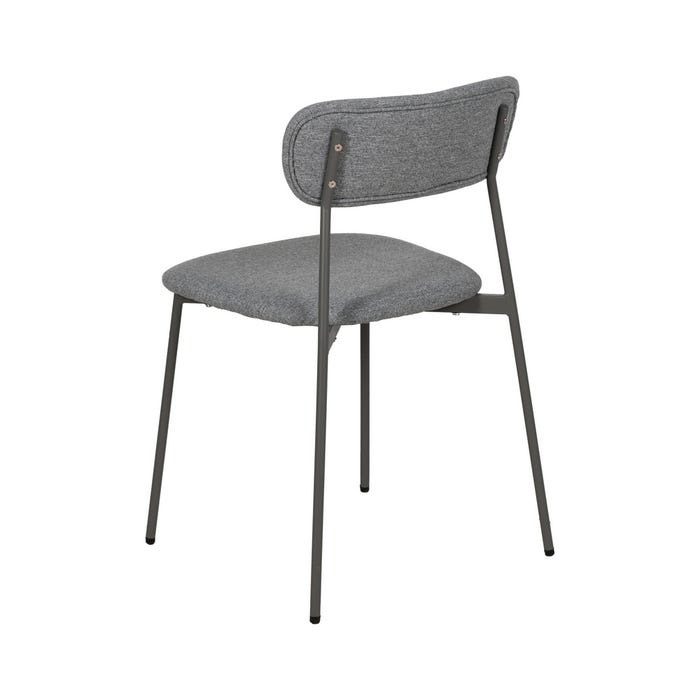 Silla Gris Tejido-Metal Contract 49 X 47 X 76 Cm