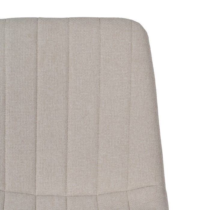 Cream Fabric-Metal Living Room Chair 44 X 51 X 88 Cm