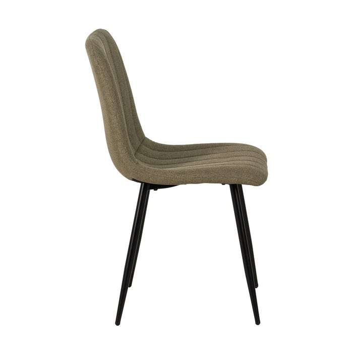 Green Fabric-Metal Living Room Chair 44 X 51 X 88 Cm