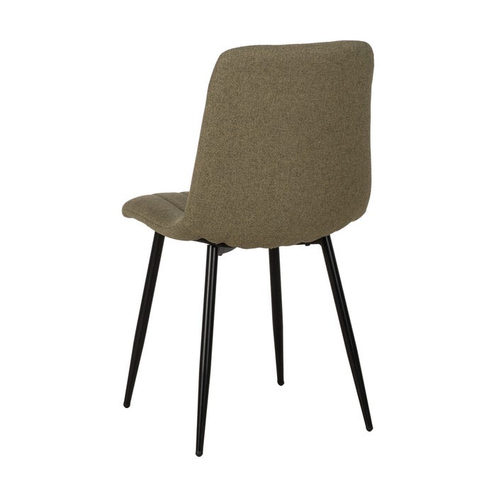 Green Fabric-Metal Living Room Chair 44 X 51 X 88 Cm