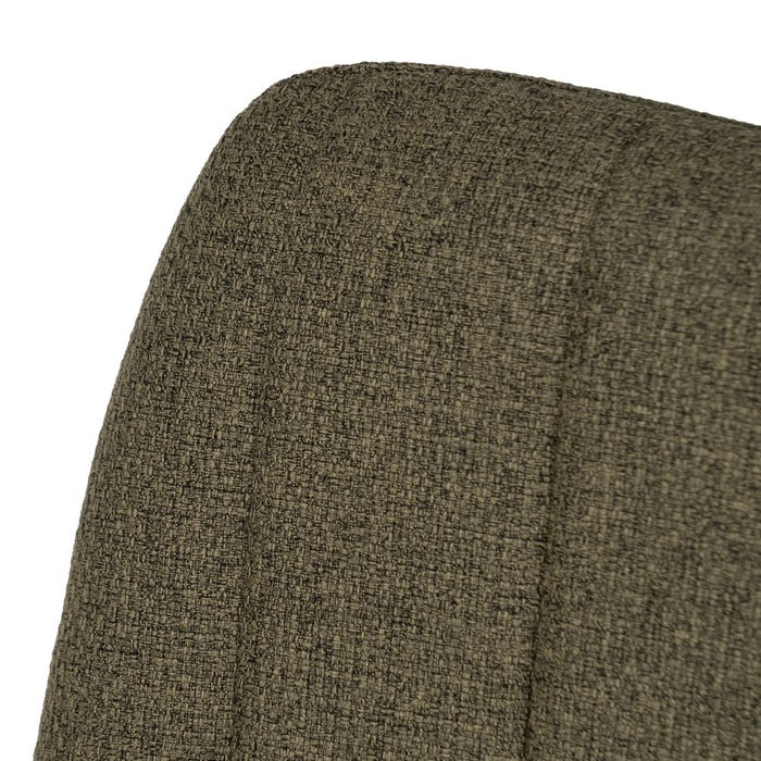 Green Fabric-Metal Living Room Chair 44 X 51 X 88 Cm