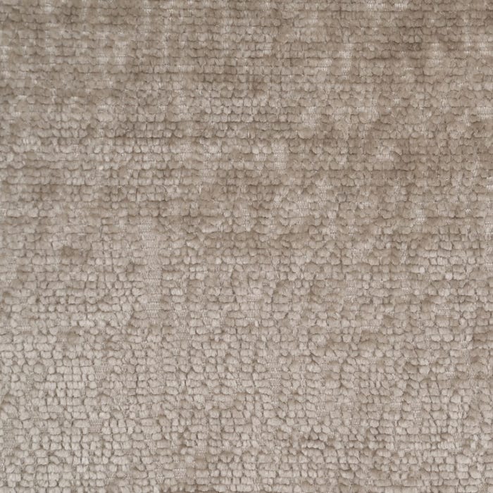 Poltrona giratória de tecido bege e metal 75 x 80 x 110 cm