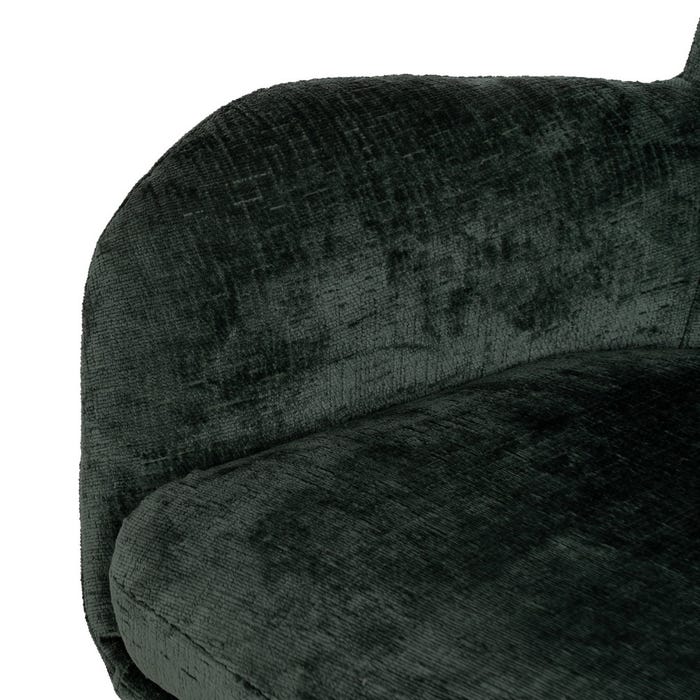 Green Fabric-Metal Swivel Chair 78 X 84.50 X 104.50 Cm