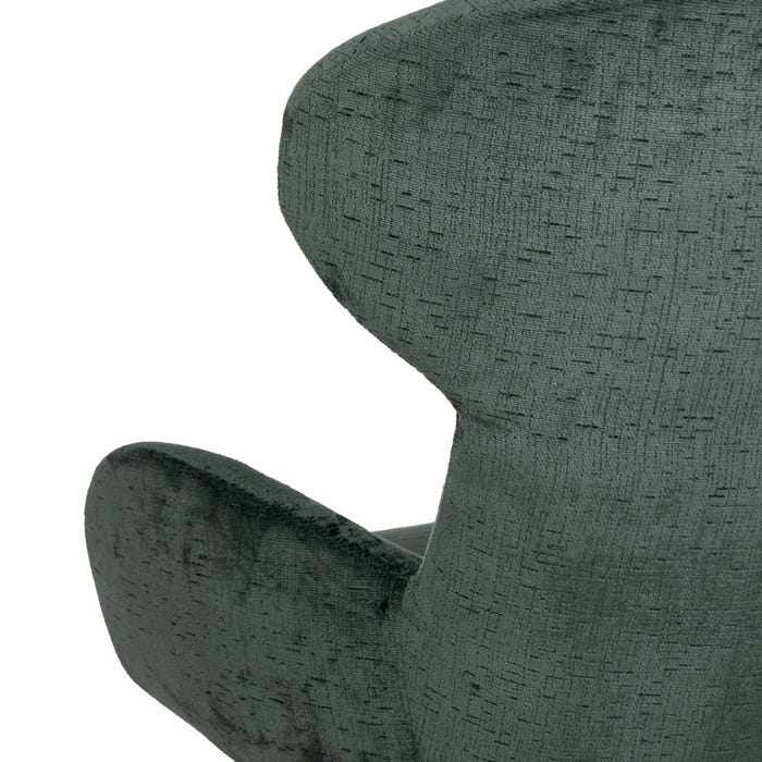 Green Fabric-Metal Swivel Chair 78 X 84.50 X 104.50 Cm