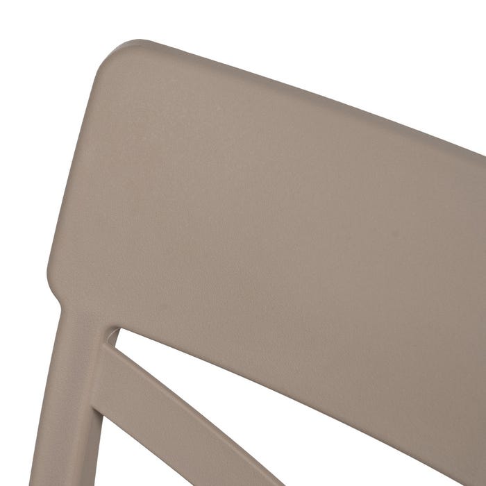 Silla Taupe Polipropileno Contract 44 X 51 X 84 Cm