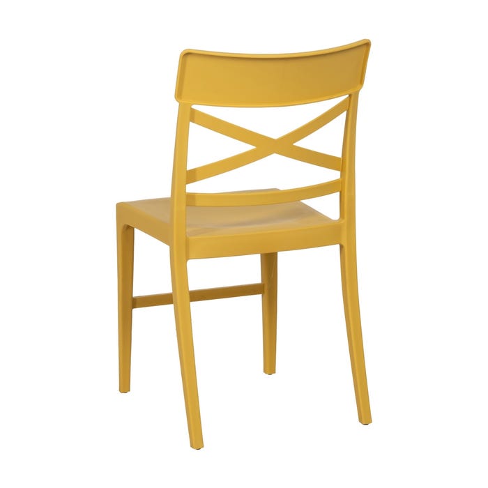 Yellow Polypropylene Contract Chair 44 X 51 X 84 Cm