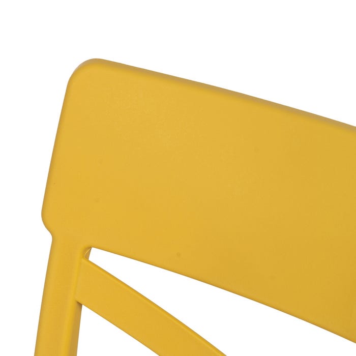 Yellow Polypropylene Contract Chair 44 X 51 X 84 Cm