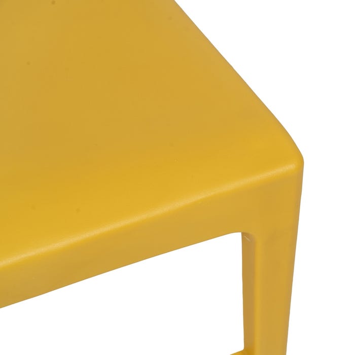 Yellow Polypropylene Contract Chair 44 X 51 X 84 Cm