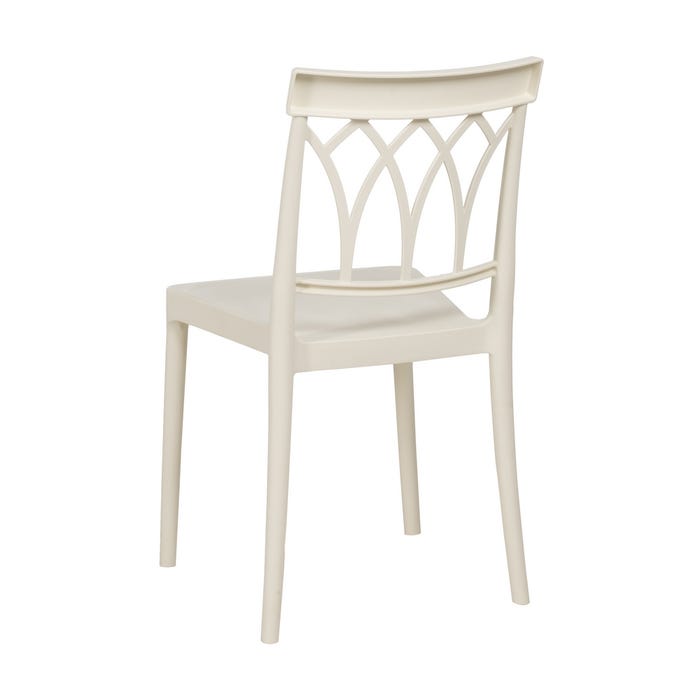 White Polypropylene Contract Chair 42 X 54 X 83 Cm