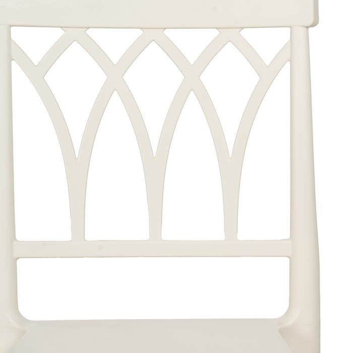 White Polypropylene Contract Chair 42 X 54 X 83 Cm