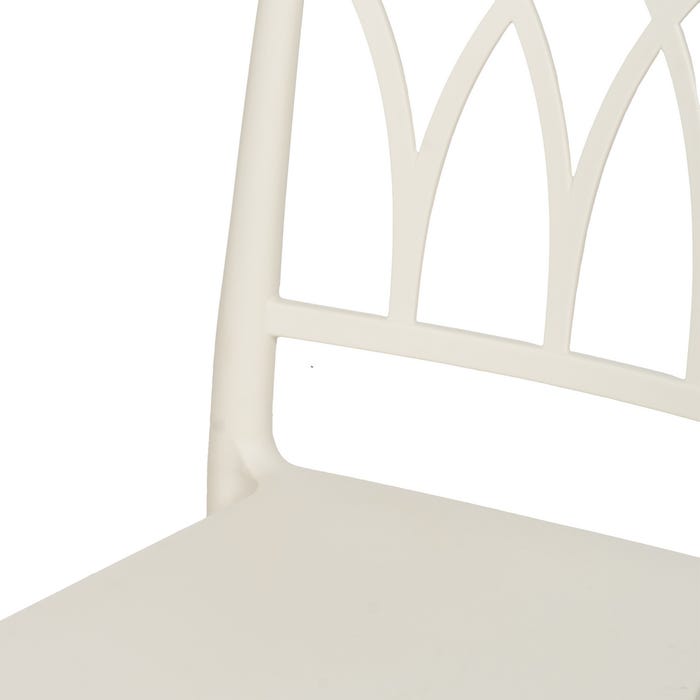White Polypropylene Contract Chair 42 X 54 X 83 Cm