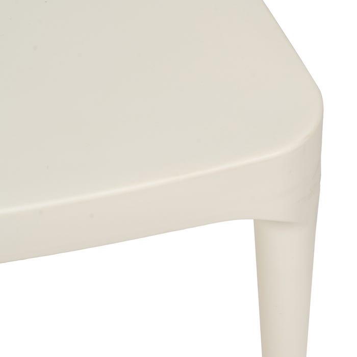 White Polypropylene Contract Chair 42 X 54 X 83 Cm