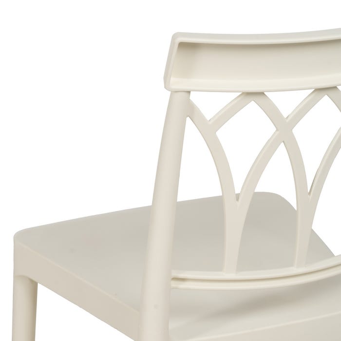 White Polypropylene Contract Chair 42 X 54 X 83 Cm