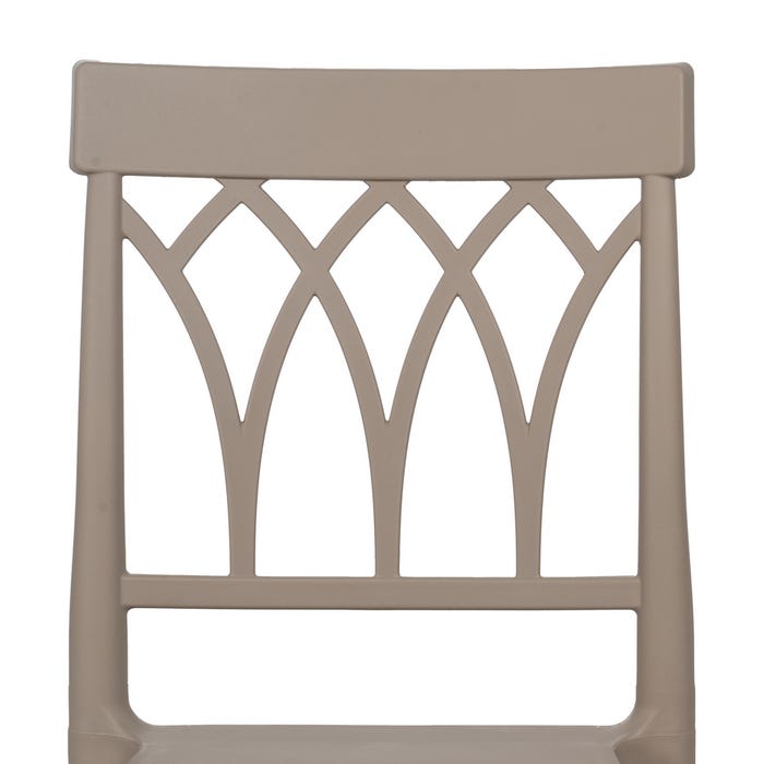 Taupe Polypropylene Contract Chair 42 X 54 X 83 Cm