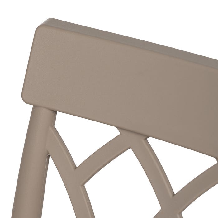 Taupe Polypropylene Contract Chair 42 X 54 X 83 Cm