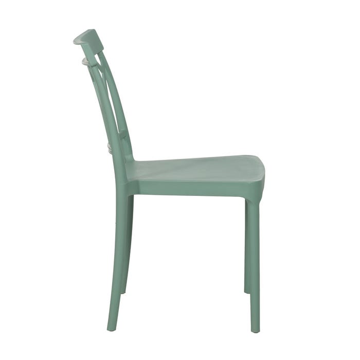 Green Polypropylene Contract Chair 42 X 54 X 83 Cm