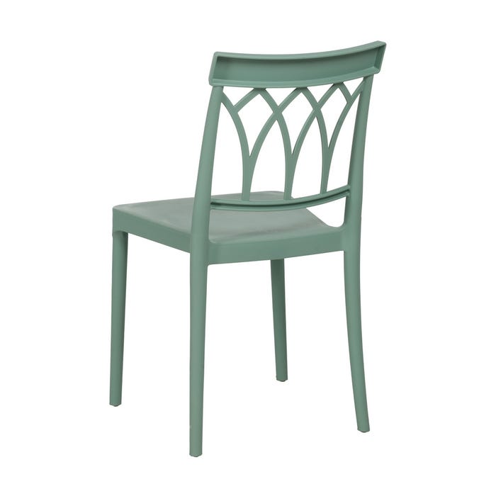 Green Polypropylene Contract Chair 42 X 54 X 83 Cm