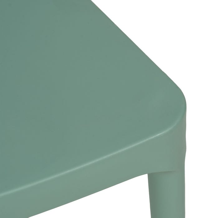 Green Polypropylene Contract Chair 42 X 54 X 83 Cm