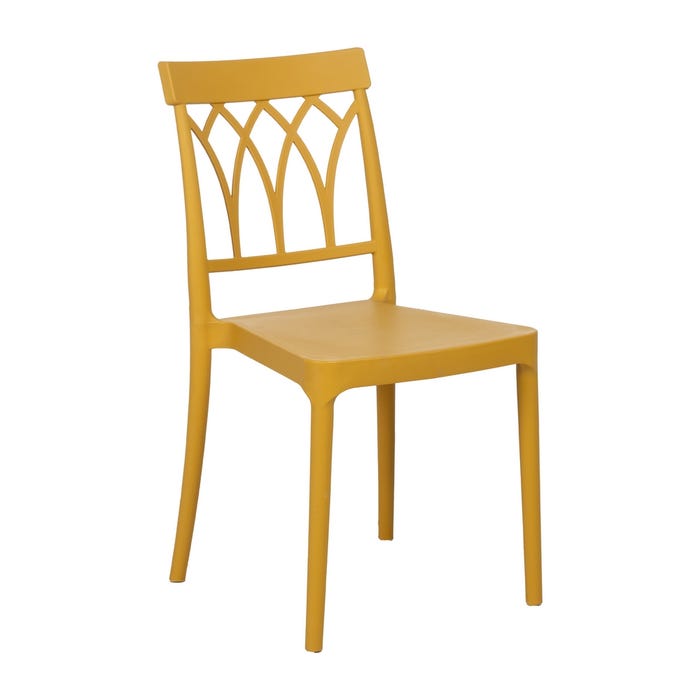 Yellow Polypropylene Contract Chair 42 X 54 X 83 Cm