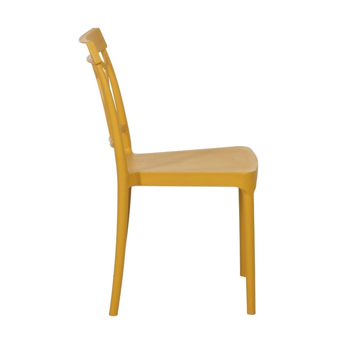 Yellow Polypropylene Contract Chair 42 X 54 X 83 Cm
