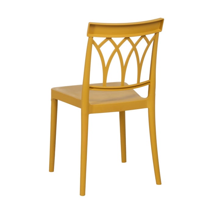 Yellow Polypropylene Contract Chair 42 X 54 X 83 Cm